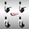 Service Caster 3 Inch 316SS Soft Rubber Swivel 1-5/8 Inch Stem Caster Lock Brake SCC, 2PK SCC-SS316TTLEX20S314-SRS-2-S-2-158 - alternate 4